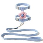 Puppy Floral Ribbon Comfort Harness