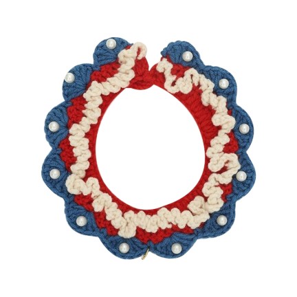Eco-friendly wool fashion pet scarf necklace