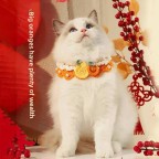 Eco-friendly wool fashion pet scarf necklace