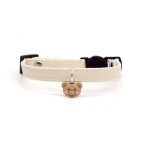 Leather Bear Charm Pet Collar