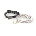 Adjustable corduroy pet collar