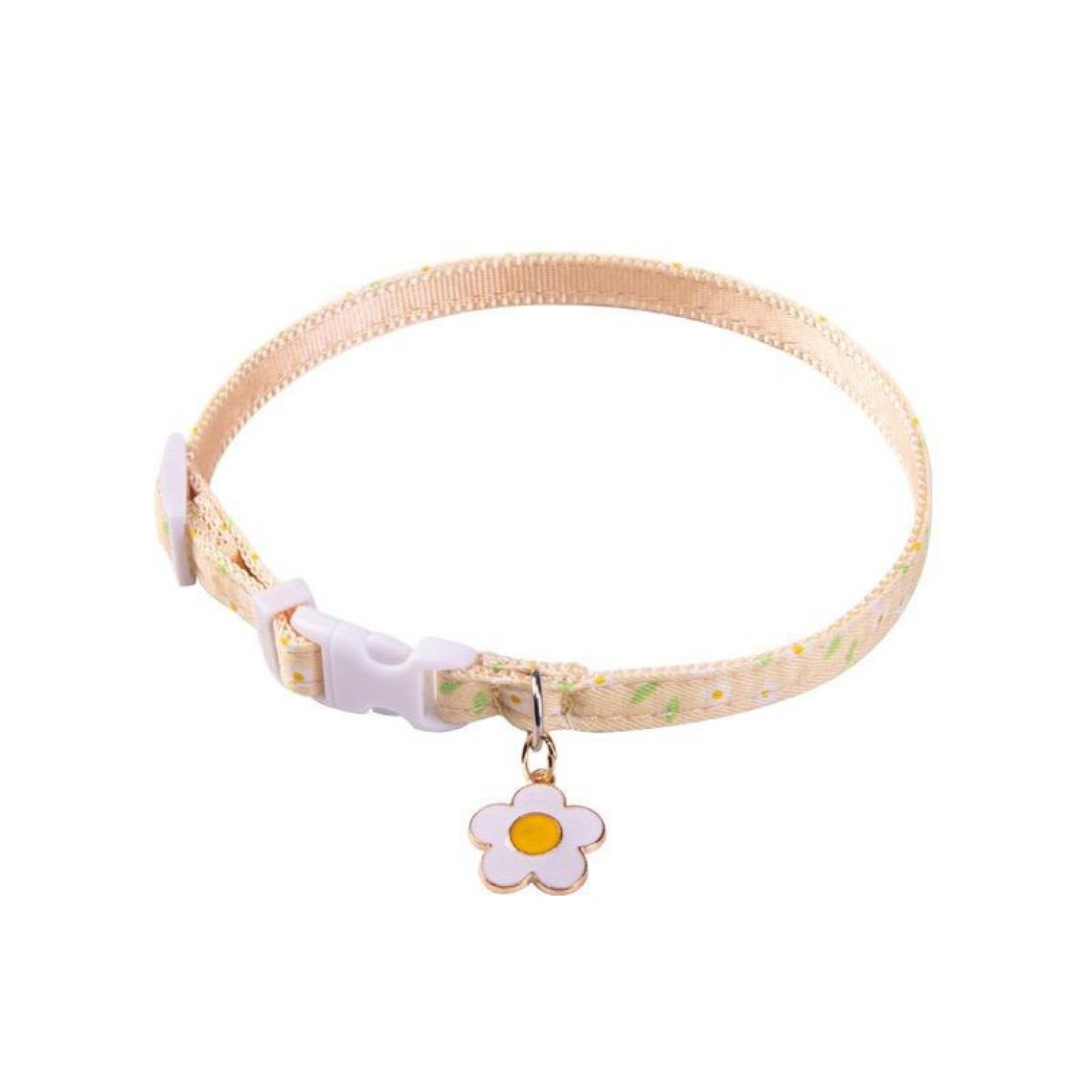 Small flower ribbon embellishment luxury pet collar