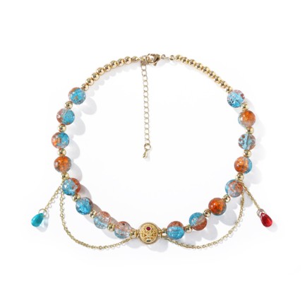 Eco-friendly cute satin ribbon pet collar necklace
