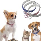 Heart-Shaped Diamond Pet Collar