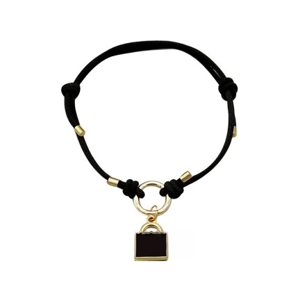Crystal Cartoon Letter Ghost Lock Adjustable Collar Necklace