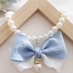 Adjustable Solid Decorative Ribbon Pet Necklace
