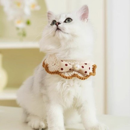 Eco-friendly Bowknot Pet Scarf Necklace