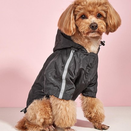 Camouflage reflective pet raincoat jacket