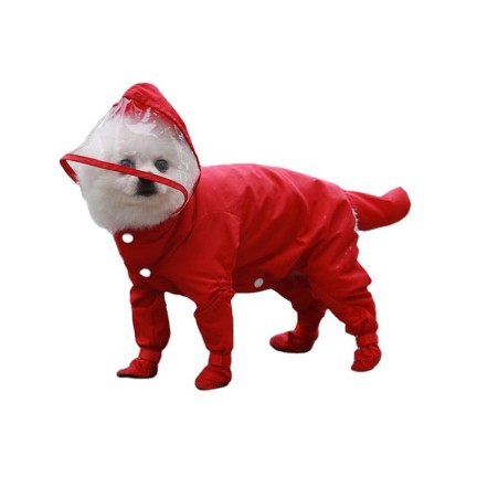 Cat and Dog Waterproof Jumpsuit Pet Raincoat