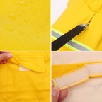 Solid color reflective snowproof pet raincoat