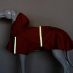 Solid color reflective snowproof pet raincoat