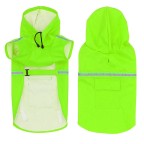 Solid color reflective snowproof pet raincoat