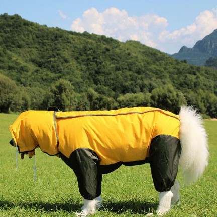 High Quality Four-legged Full Body Pet Raincoat