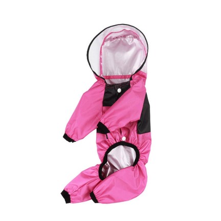 Four-legged waterproof pet raincoat jacket