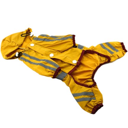 Four-legged waterproof outdoor pet raincoat