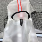 Breathable four-legged transparent pet raincoat