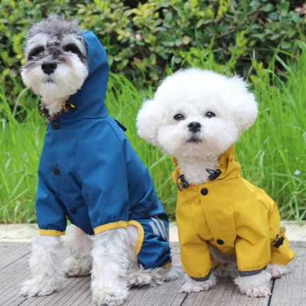 Full body rainproof poncho pet raincoat