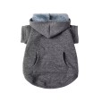 Solid Blank Big Dog Hooded Pet T-Shirt