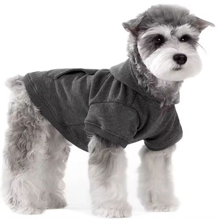 Solid Blank Big Dog Hooded Pet T-Shirt