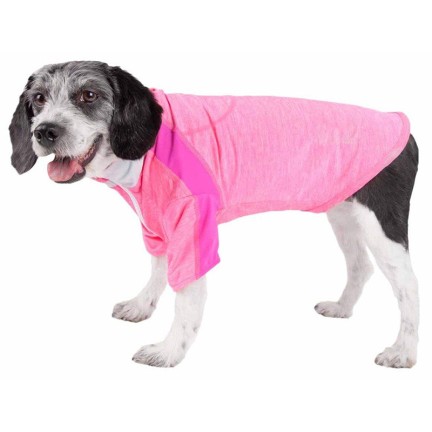 Pink Stretch Comfort Long Sleeve Dog T-Shirt