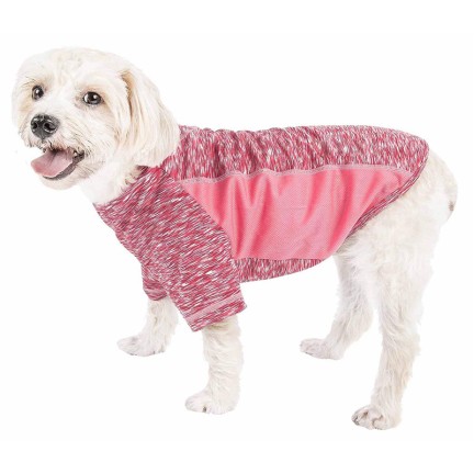 Pink pattern super stretch breathable luxury pet T-shirt