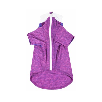 Purple Stretch Performance Long Sleeve Dog T-Shirt