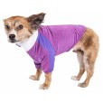 Purple Stretch Performance Long Sleeve Dog T-Shirt