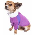 Purple Stretch Performance Long Sleeve Dog T-Shirt