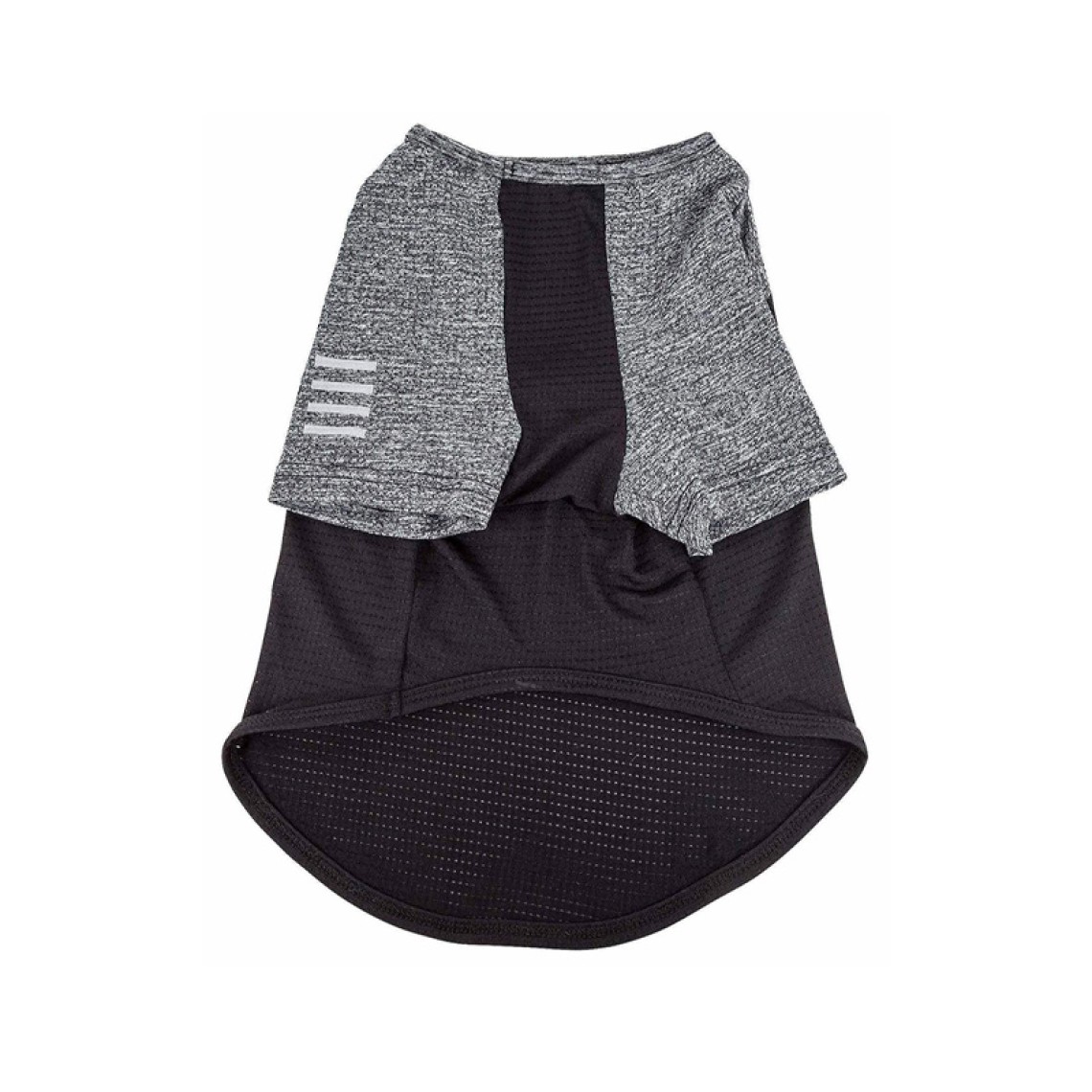Black and Grey Stretch Performance Dog T-Shirt