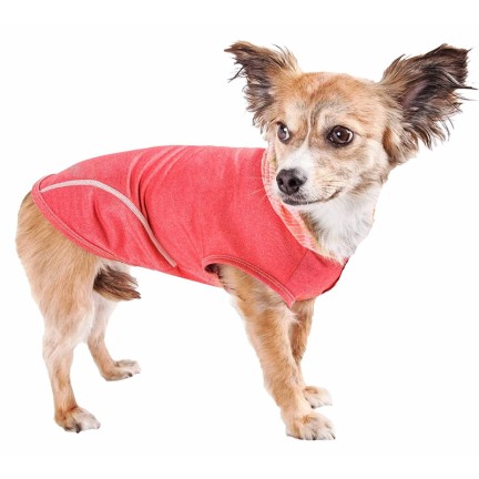 Rose Red Premium Stretch Two-Tone Pet T-Shirt