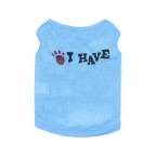 High-quality summer pet T-shirt with letter print