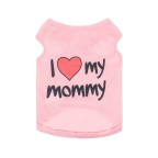 High-quality summer pet T-shirt with letter print