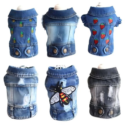 Puppy Cat Denim T-Shirt Casual Jacket