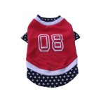 Multicolor lettering print dog T-shirt